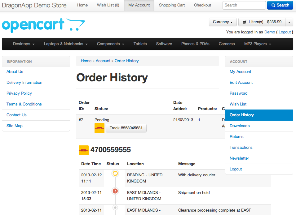 Track Button Preview